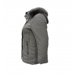 Κοντό χειμερινό μπουφάν με τσέπες και κουκούλα Α2820Γ