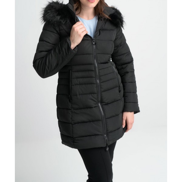 Χειμερινό μπουφάν με τσέπες και κουκούλα Α2018